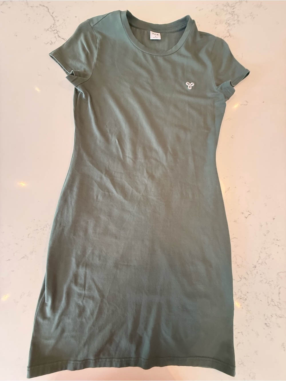 TNA Sage Green Midi Tee Dress